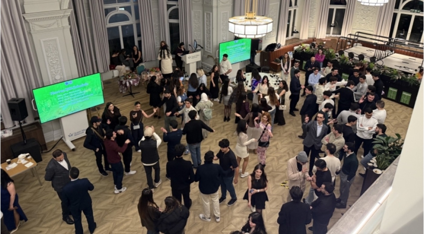 Guests dancing at the Novruz celebration in London